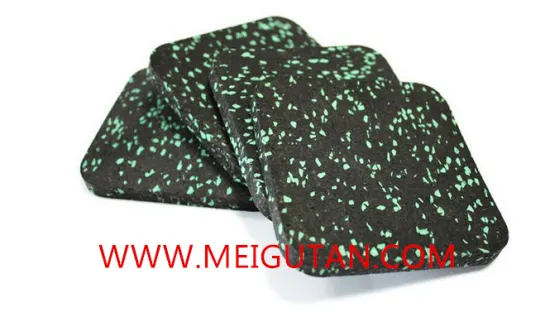 gym rubber flooring with colorful EPDM granules