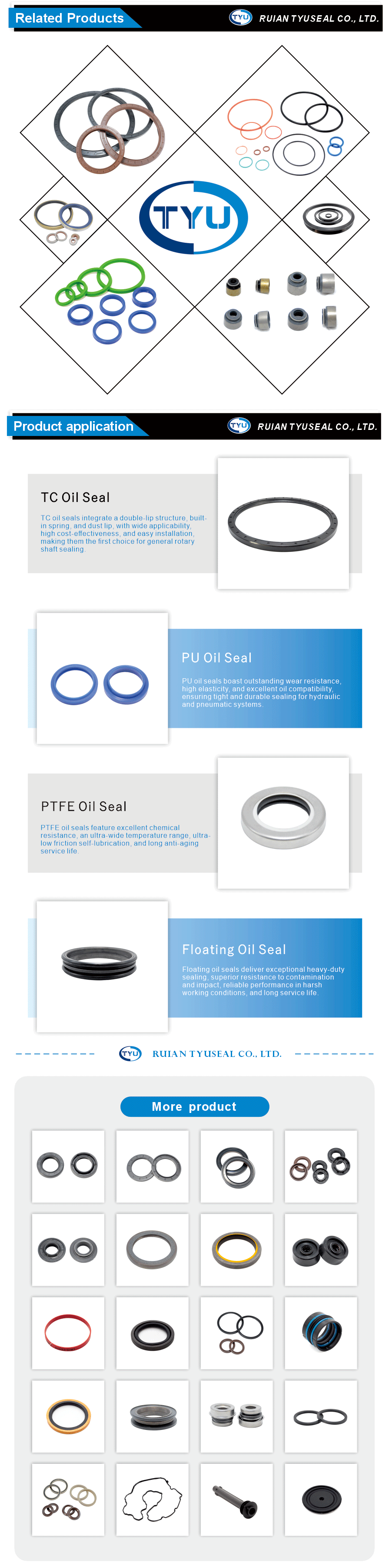 tc type oil seal for machinery