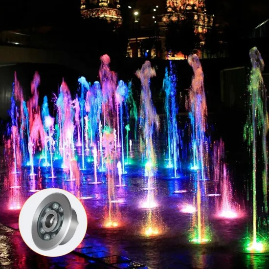 IP68 Aluminum Housing 18W RGB Underwater LED Fountain Lighting