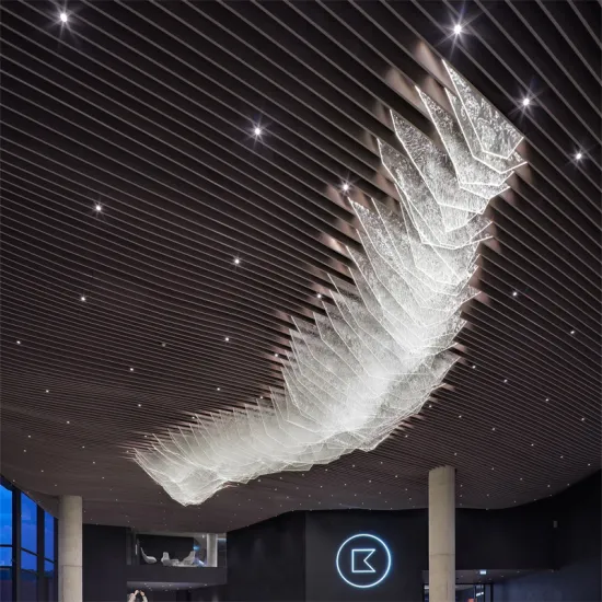 Modern Simple Style Artistic Glass Led Hotel Chandelier