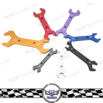 Aluminum Anodized Car AN Adjustable Wrench Spanner Kit