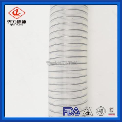 FDA Grade Clear Wire Reinforced Hose Silikon