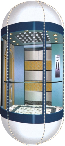 Smr Panoramic Elevator with Glass Panel (OEC-G002)