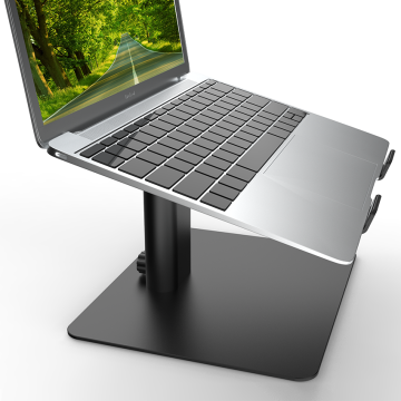 Soporte para computadora portátil, aluminio ergonómico ajustable en altura