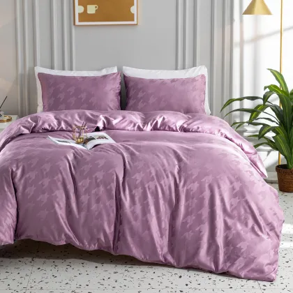 luxury jacquard bedding set 4 piece
