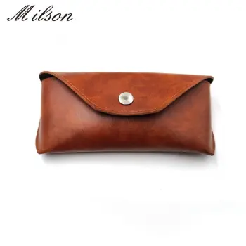 Classic Eyewear Case Custom Logo PU Glasses Case