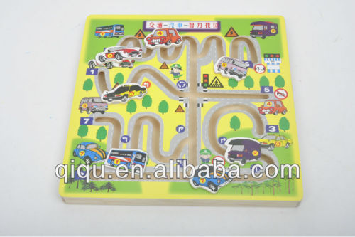 Wooden Traffic Maze Games Toy