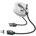 Versenkbares 3-in-1-Magnet-USB-Datenkabel mit 3-in-1