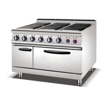 Factory Direct Sale Commercial Stainless Steel Electric Plate Cooker with Oven