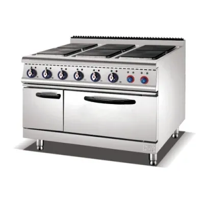 Factory Direct Sale Commercial Stainless Steel Electric Plate Cooker with Oven