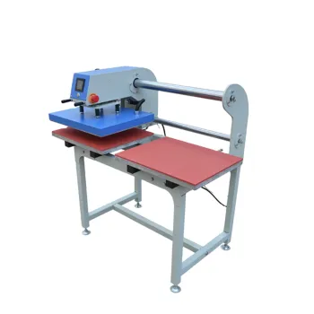 Textile Sublimation Manufacturers: 38x38 Pneumatic Two Station Heat Press Machines for T-Shirt Production