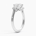 4ct D VVS1IGI 쓰리 스톤 랩 다이아몬드 링