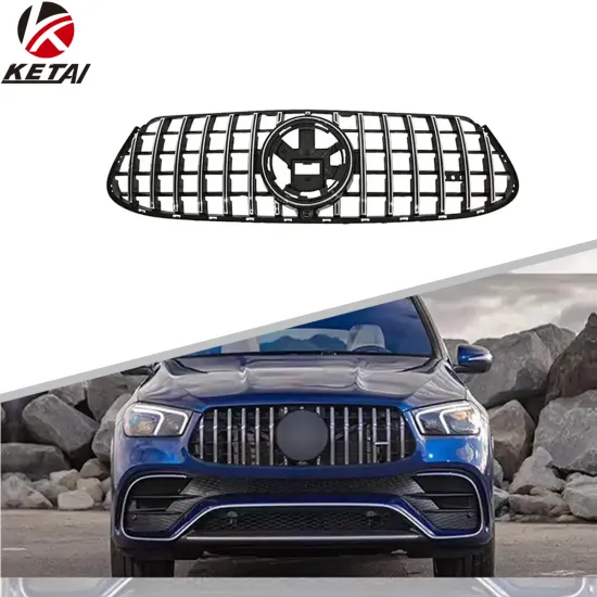 Silver Auto Accessories GT 1.1 Style Front Bumper Lip Grille for BENZ AMG63 W167 2020
