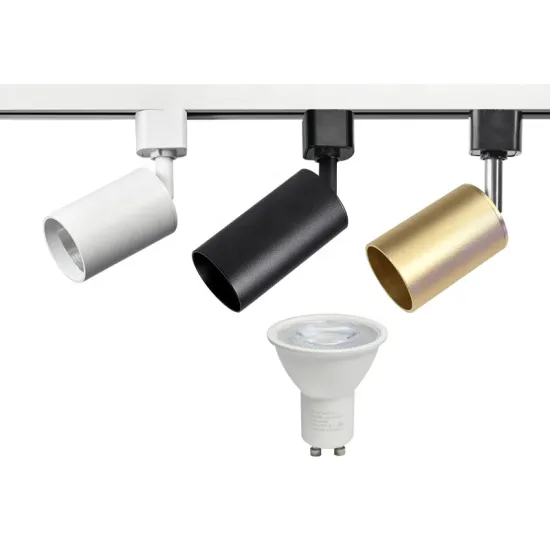Colored LED Track Light Fixture with GU10 Housing