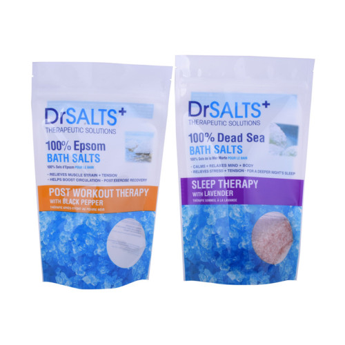 Resealable Self-Standing Plastic Bath Salt Packaging Bag