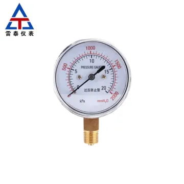 Micro gas specific membrane capsule pressure gauge
