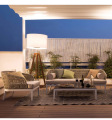 Combinación de sofá al aire libre de villa moderna
