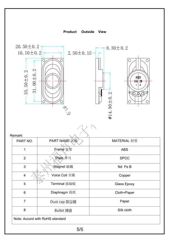 High Quality Loudspeaker 