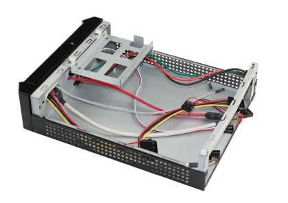 Black Mini Itx Desktop Case Noiseless With Usb , Audio Port