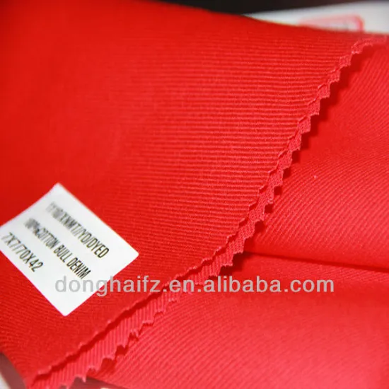 Cotton twill dyed fabric for garment