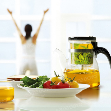 Samadoyo Pyrex Glass Teapots/Teacups with Infuser/Strainer/Filter Free Samples Factory Price