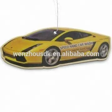 Car air freshener scents /hanging toilet freshener/OEM hanging paper air freshener
