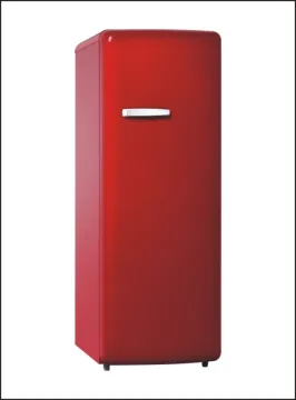 Red Single Door Retro Refrigerator