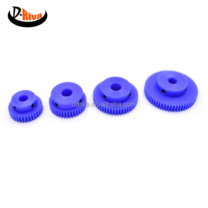 Blue Spur Gear Rack Selection: M0.5, M1, M1.5, M2, M2.5, M3, M4, M5 Nylon Sizes