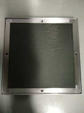 Honeycomb shielding vent panel