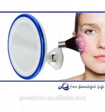 Fashionable Plastic Suction Cup Wall Magnified Mirror