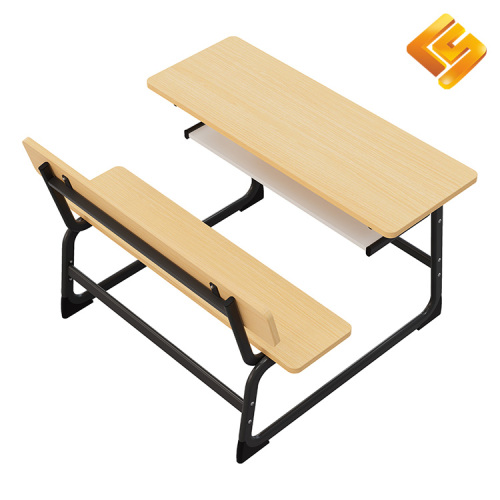 Siyah C Şekilli Banklı İkili Öğrenci Masası