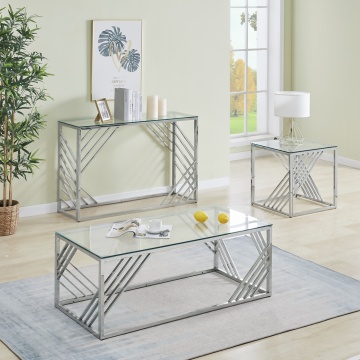 Cheap Living Room Furniture Modern Glass Top