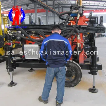 FY130 100m wheeled pneumatic rock drilling rig geological drilling mobile ar drilling machine
