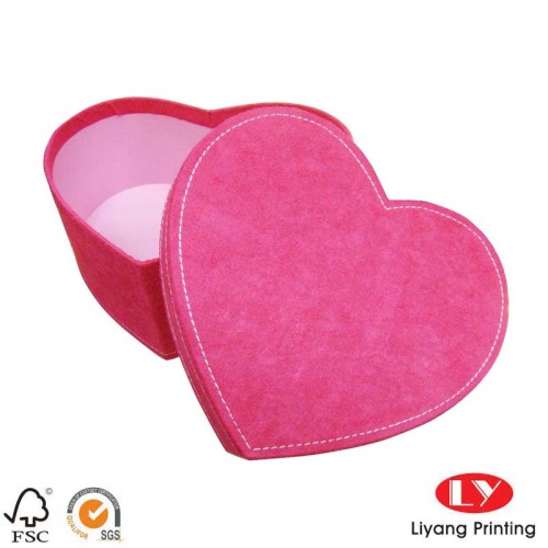 Luxury Heart Shape Paper Wedding Packaging Box