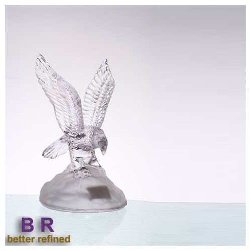 Crystal Energetic Eagle als glazen tafeldecoratie