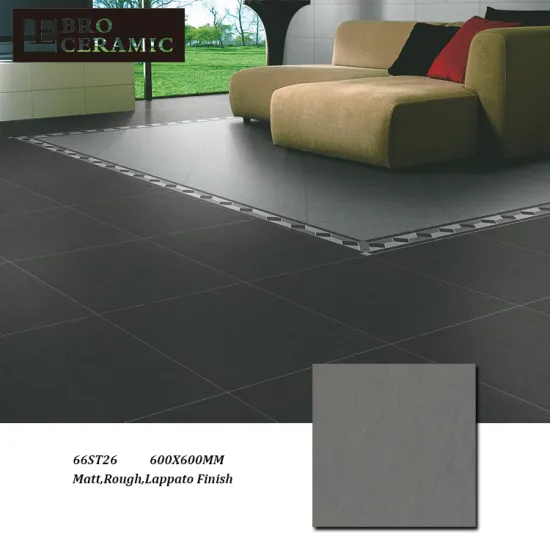 10mm Thick Beige Grey and Black Porcelain Tile