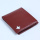 Burgundy volnerfleer heren pocket bi-fold portemonnee