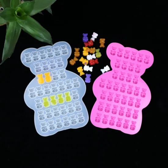 Diy Mirror Bear Soft Candy Crystal Epoxy Resin Silicone Mold