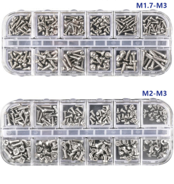Edelstahl-Hex-Sockelschraubenkombination Kit M2-M5
