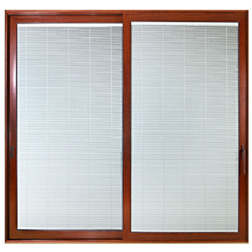 Aluminium Sliding Door with Automatic or Manual Blinds