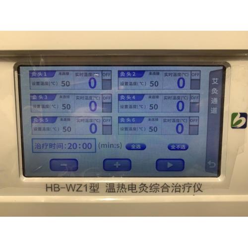 Hyperthermic Electroacupuncture and Moxibustion Device Output Channel 6 moxibustion heads