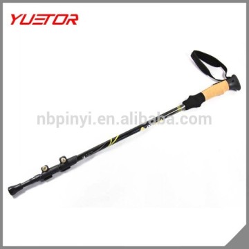 2 * Trekking Walking Hiking Sticks Poles Alpenstock Adjustable Anti-Shock walking pole