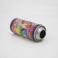 Streamer snow aerosol tin can with valve