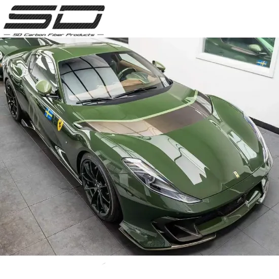 Upgrade C Style Perfect Fitment Dry Carbon Fiber Body Kit for Ferrari 812