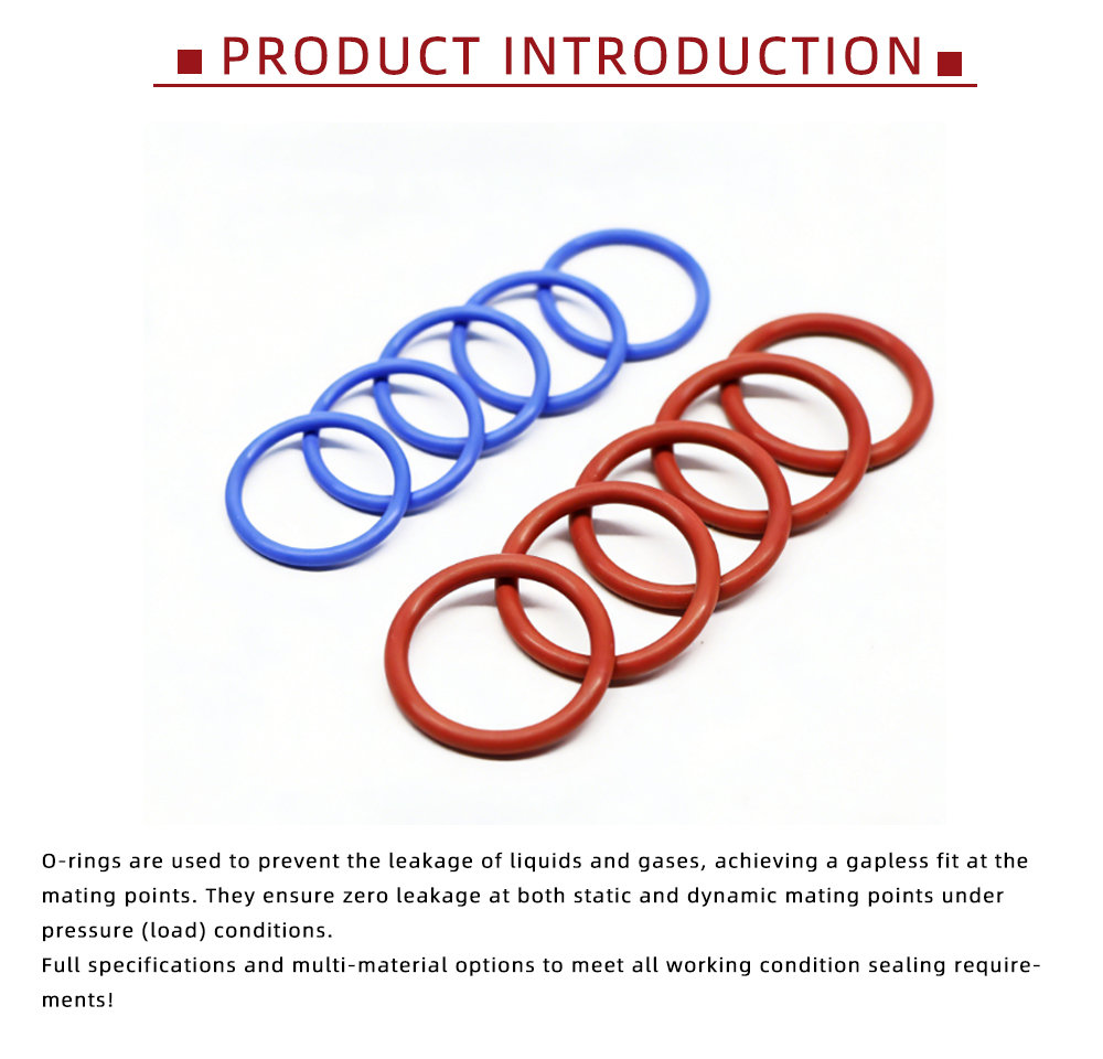 Red & Blue FVMQ O-Ring Seals Assortment x