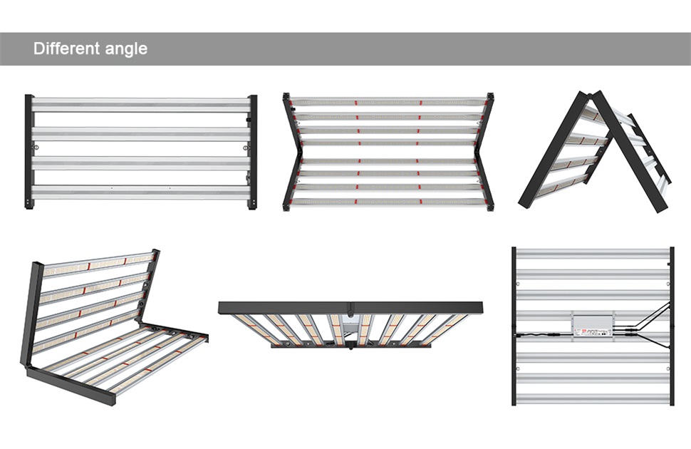 600W Folding LED Grow Light Bar -5