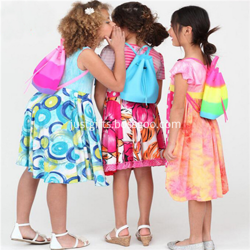 Promotional Candy Colors Silicone Backpack Bag for Kids3