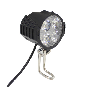 48V LED High-Power Electric Scooter Folding Headlights with Built-in Horn