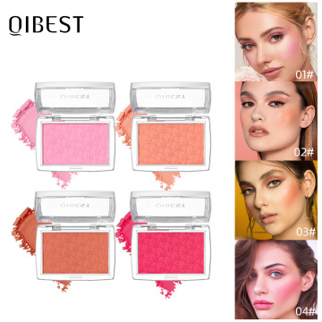 Qibest New Rose Powder Powder Blusher: Long-Licting ، خفيفة الوزن ، مقاومة للماء ، أحمر الخدود الناعم غير اللامع