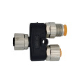 M12 to 2M12 5 Pole Sensor Connector